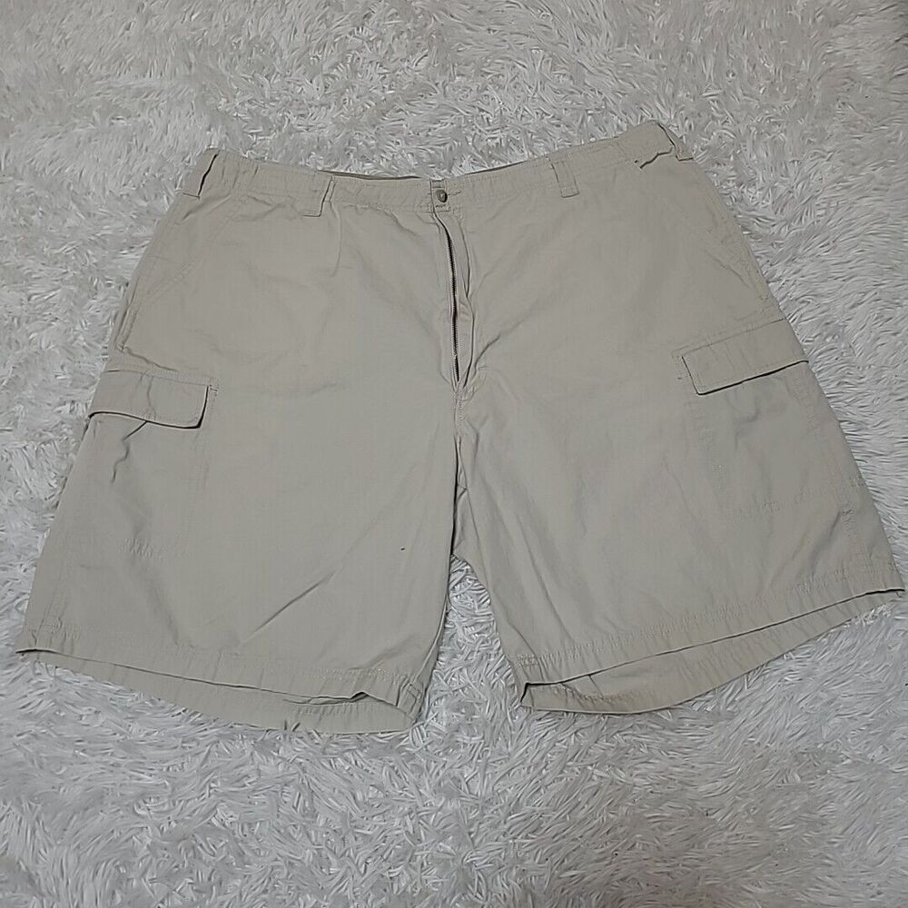 Woolrich Cotton Cargo Shorts Men 42 Stone Lightweight 3043 9 Inch Inseam